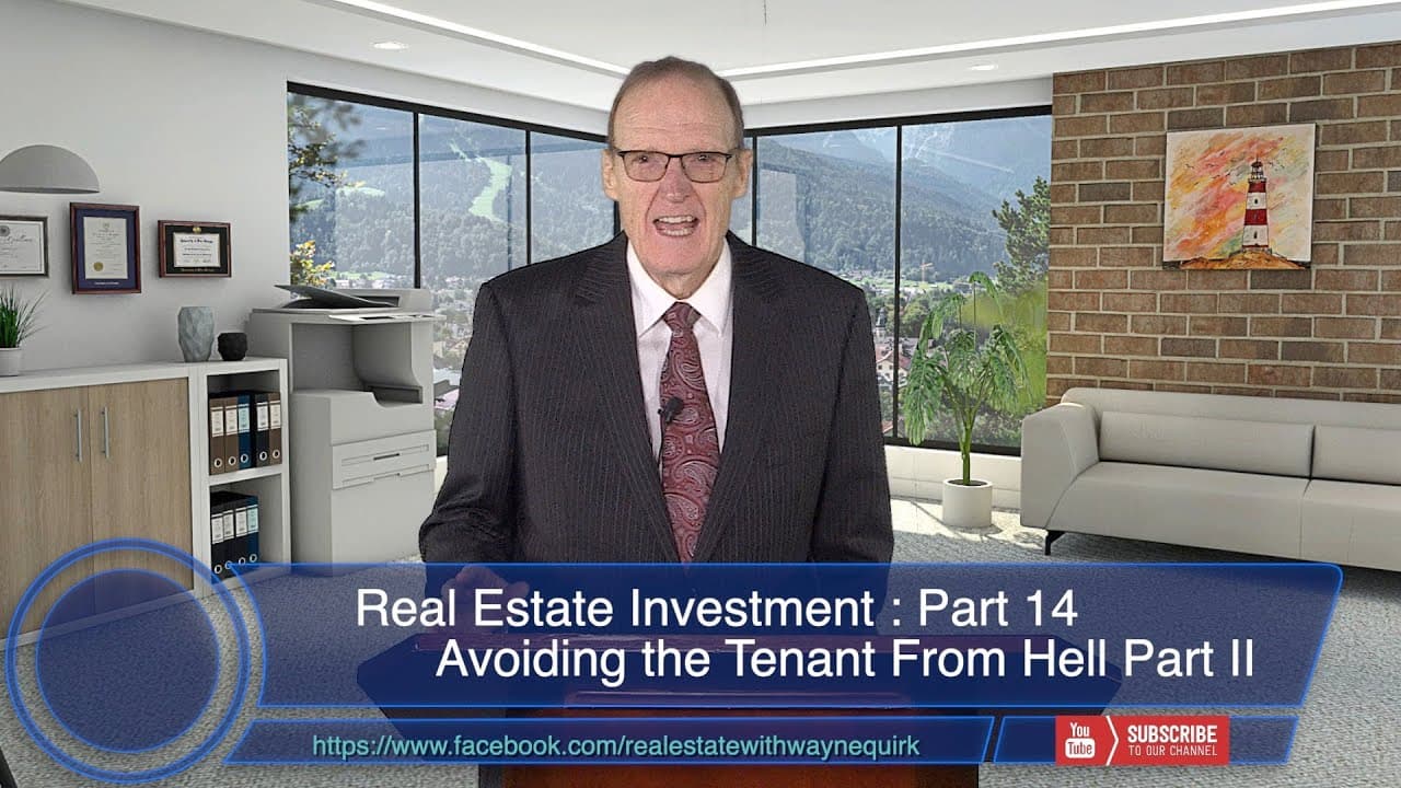 Real Estate Investment : Money Machine : EP14 - Avoiding the Tenant From Hell (PART 2 of 2)