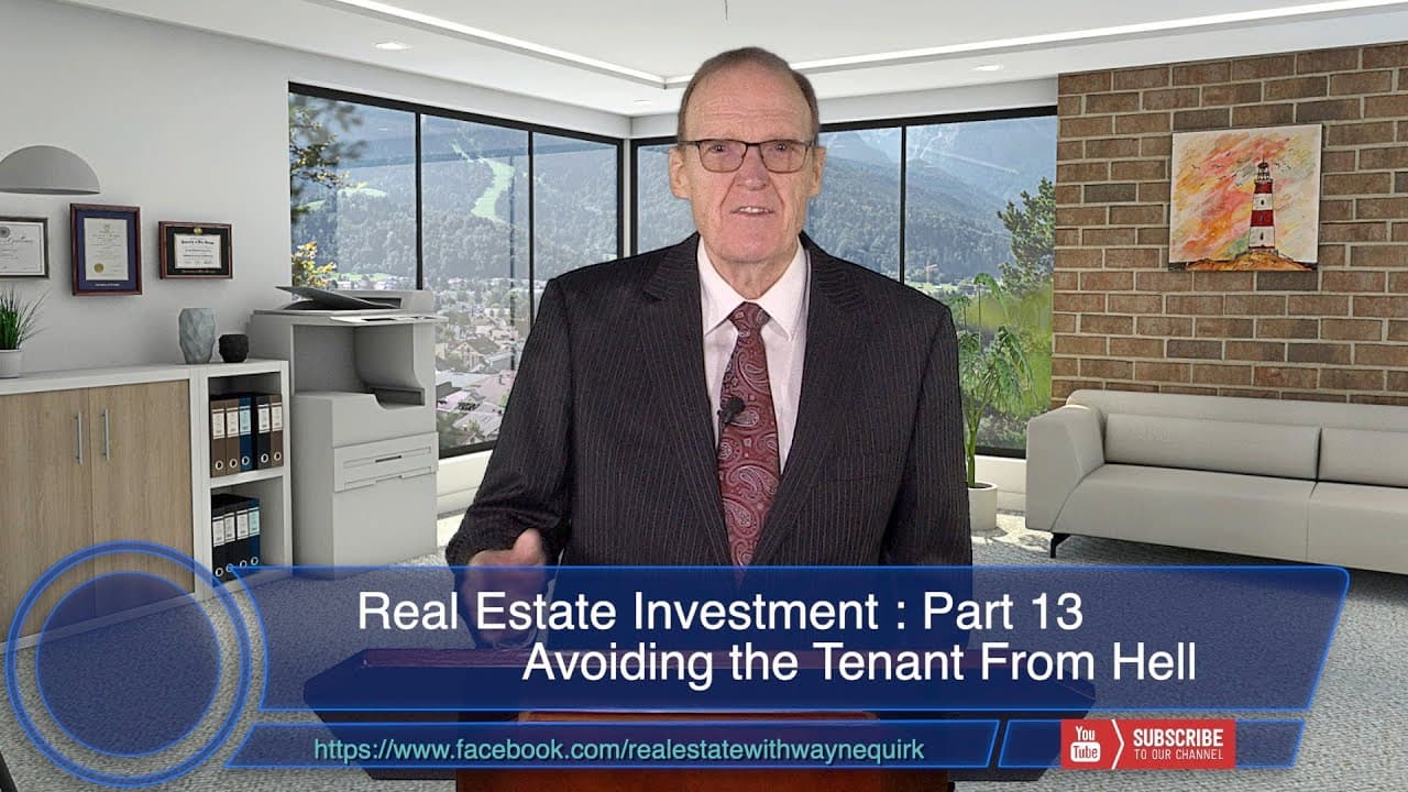 Real Estate Investment EP13 - Avoiding the Tenant From Hell (PART 1 of 2) -  : Money Machine