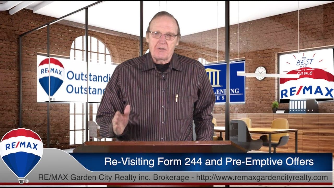 02 22 2021 - Re-Visiting Form 244 and Pre Emptive Offers